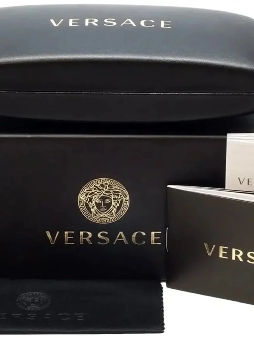 NEW VERSACE VE2280 1000/87 WHITE DARK GREY SUNGLASSES AUTHENTIC